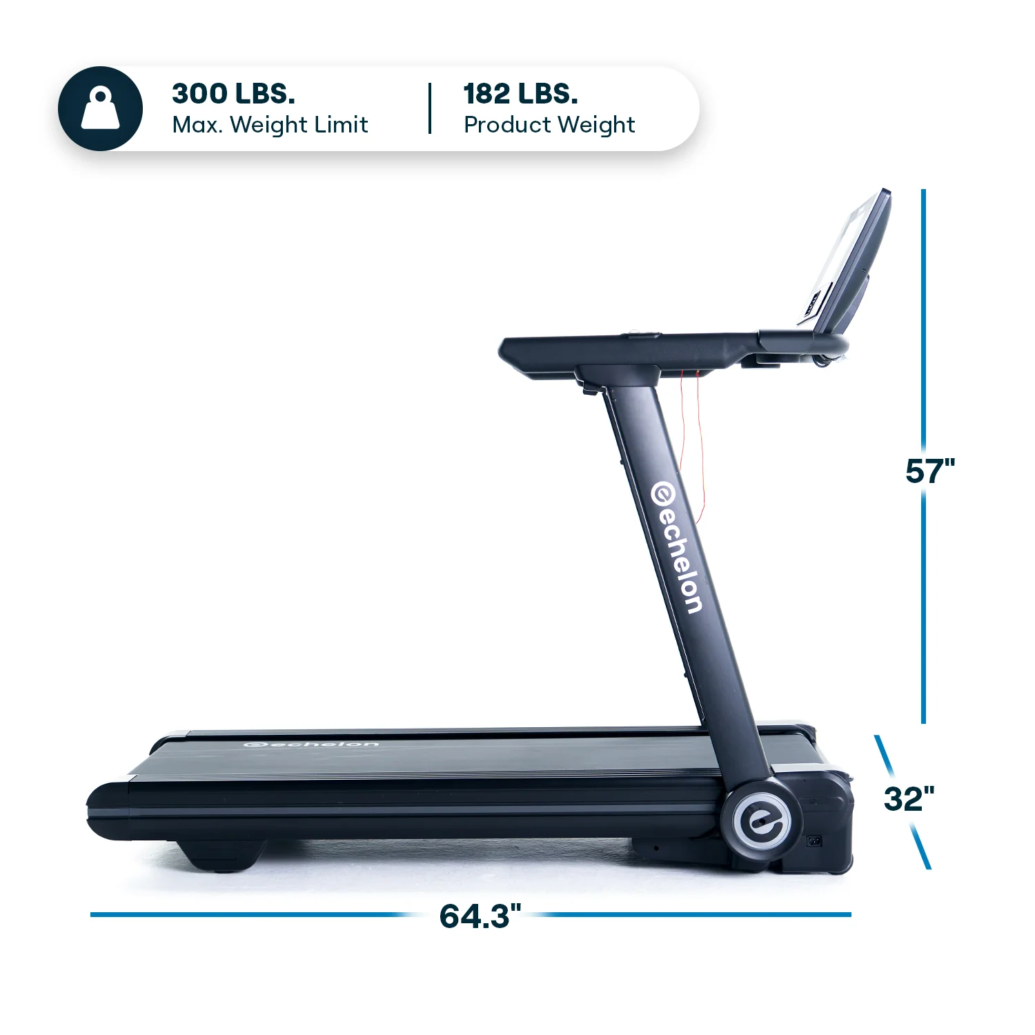 Echelon Stride-6s™ Auto-Fold Connected Treadmill - 10″ HD Touchscreen 10 Echelon Stride-6s™ Auto-Fold Connected Treadmill - 10″ HD Touchscreen