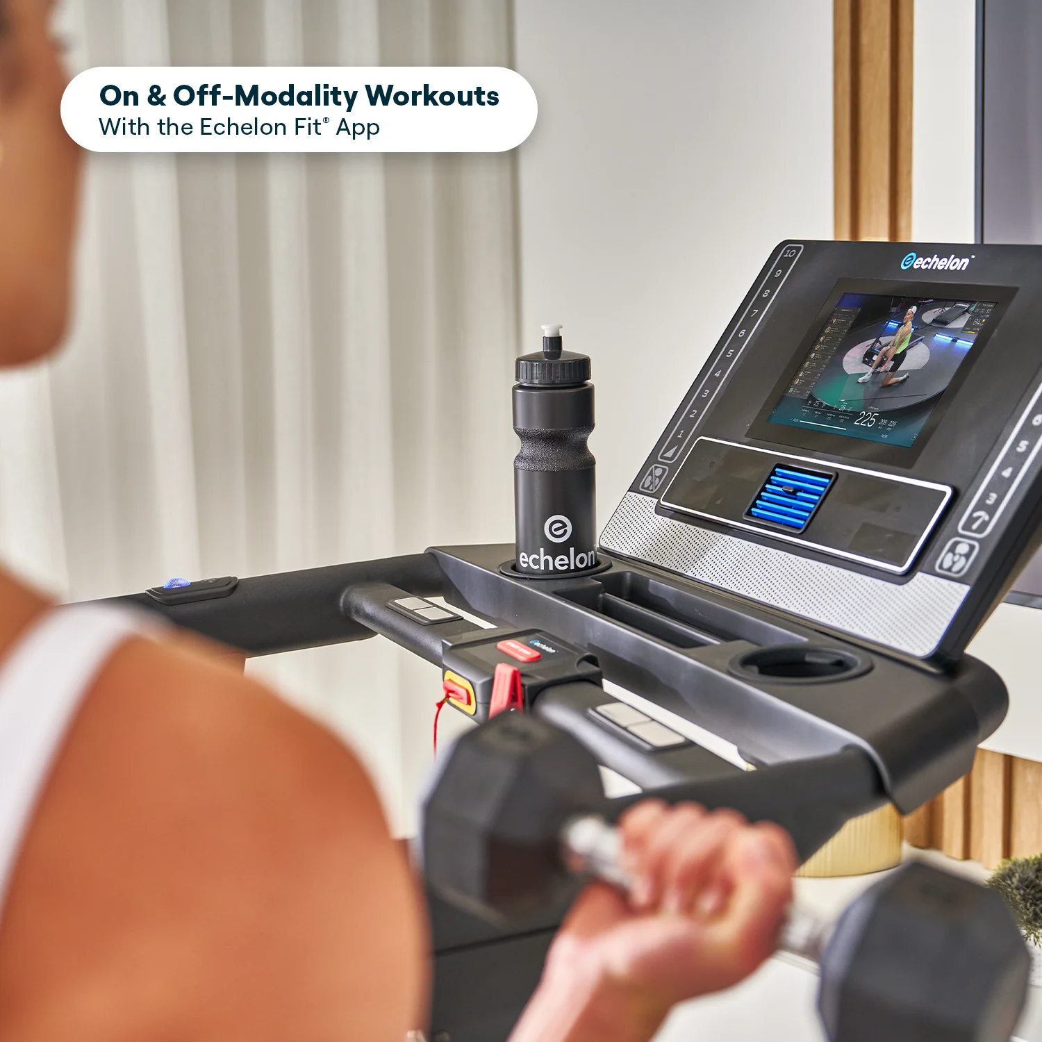 Echelon Stride-6s™ Auto-Fold Connected Treadmill - 10″ HD Touchscreen