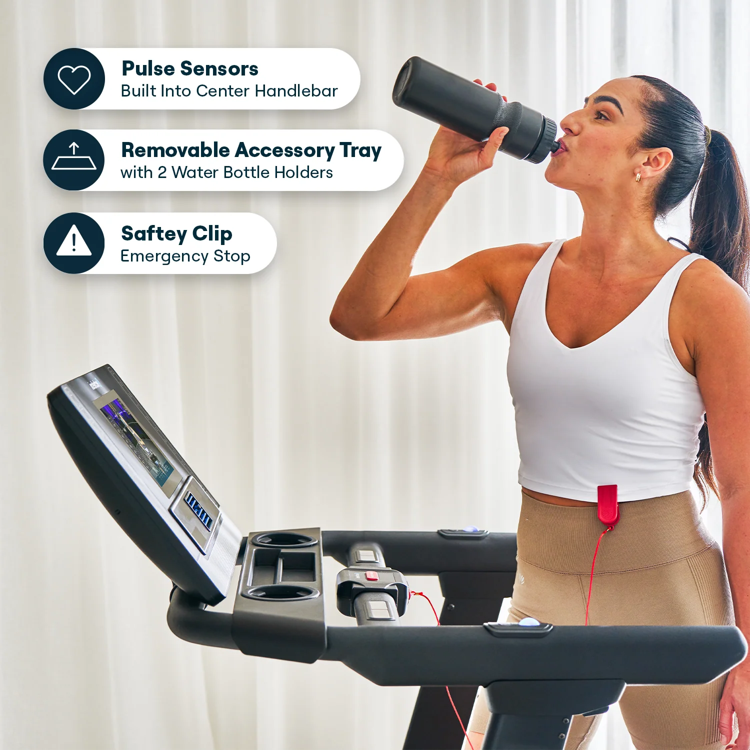Echelon Stride-6s™ Auto-Fold Connected Treadmill - 10″ HD Touchscreen 6 Echelon Stride-6s™ Auto-Fold Connected Treadmill - 10″ HD Touchscreen
