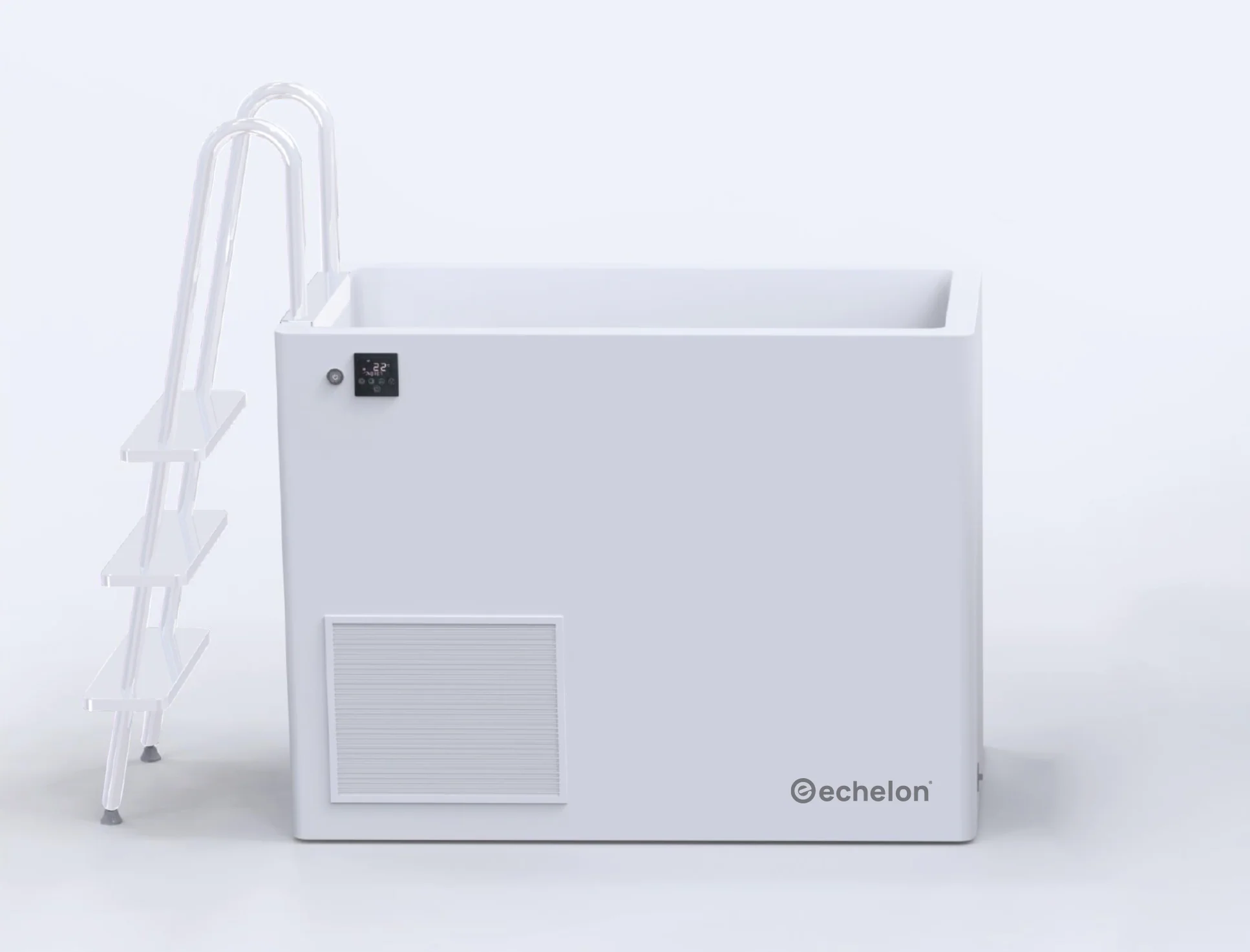 Echelon Step-In Vertical Cold Plunge Tub with Built-In Chiller